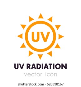 UV radiation vector icon