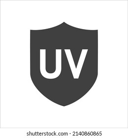 UV radiation vector icon on white background