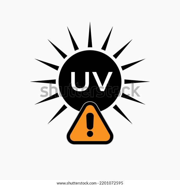Uv Radiation Warning Attention Symbol Ultraviolet Stock Vector (Royalty