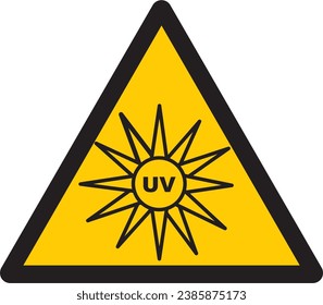 precaución, radiación uv,・ultra violeta, atención, radiación uv, rayos ultravioleta, atención 