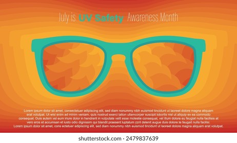 UV Safety Awareness Month, vector illustration
