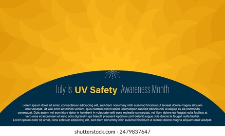 Mes de Concientización de Seguridad UV, Ilustración vectorial