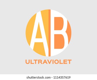 uv skin and ultraviolet icon logo vector