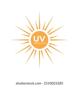 uv sun protect logo design concept idea