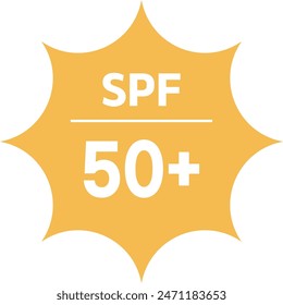uv sun protection icon design spf 50 mark