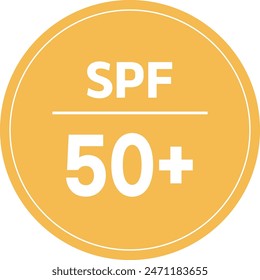uv sun protection icon design spf 50 mark
