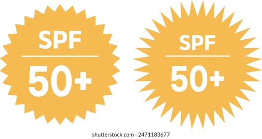 uv sun protection icon design spf 50 mark