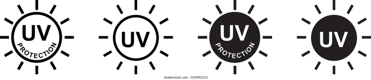 UV Sun Protection icon , vector