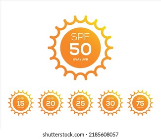 Uv sun protection Icons, Vector sign.