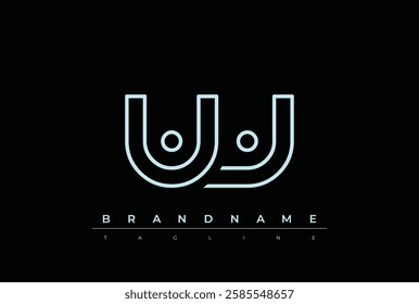 UV Technology Letter Logo Template. This tech letter logo is a graphic mark that uses letters to represent a technology company.