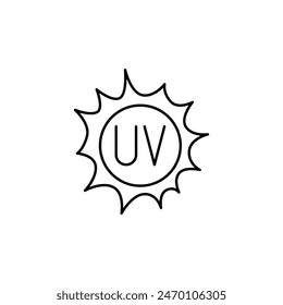 uv thin outline icon vector design good for website and mobile app