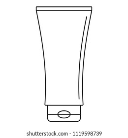Uv tube cream icon. Outline illustration of uv tube cream vector icon for web design isolated on white background