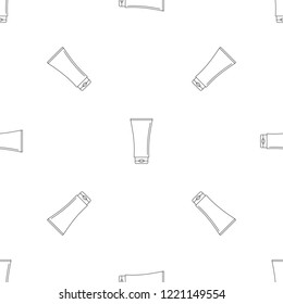 Uv tube cream pattern seamless vector repeat geometric for any web design