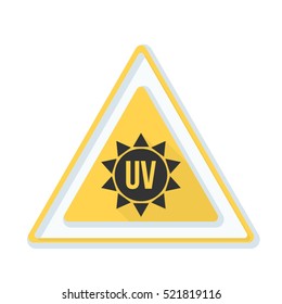 UV Ultraviolet  hazard sign