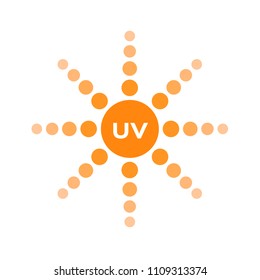 uv and ultraviolet icon logo vector