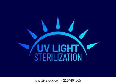 UV ultraviolet light vector icon badge