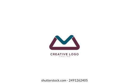 UV VU WV VW  Abstract initial monogram letter alphabet logo design
