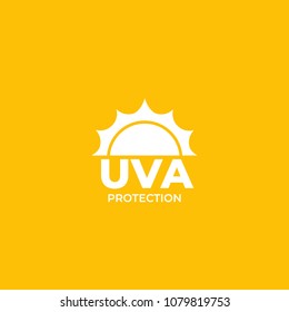 UVA protection vector label