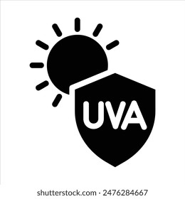 uva rays in flat design style