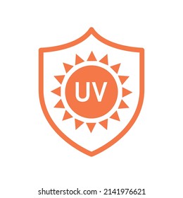 UVA UVB control for skin. SPF sun protection icons for sunscreen packaging. Vector