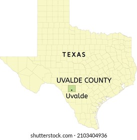 Uvalde County City Uvalde Location On Stock Vector (Royalty Free) 2103404936  Shutterstock