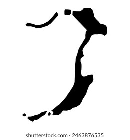 Uvea commune map, administrative division of New Caledonia. Vector illustration.