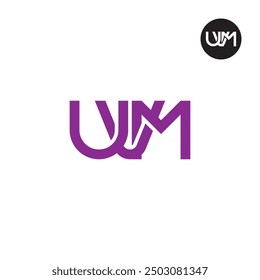 UVM Logo Letter Monogram Design