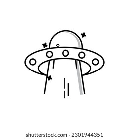 uvo airplane circular shape, vector logo icon