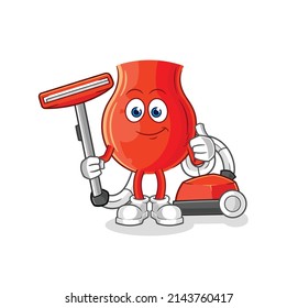 uvula clean with a vacuum . character vector