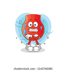 Uvula kalte Illustration. Zeichenvektor