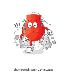 uvula running illustration. character vector