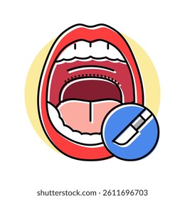 uvulopalatopharyngoplasty surgery color icon vector. uvulopalatopharyngoplasty surgery sign. isolated symbol illustration