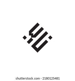 Abstraktes geometrisches Konzeptlogo in hochwertigem, professionellem Design, das sich am besten für den Straßenstil eignet