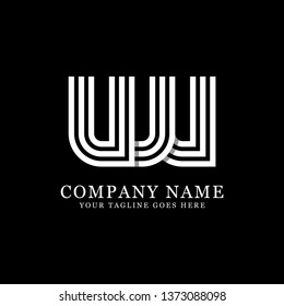UW initial logo design, monogram vector, modern and clean illustration