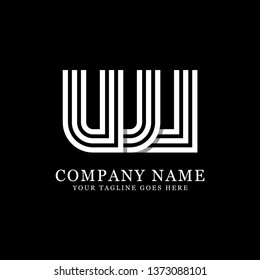 UW initial logo design, monogram vector, modern and clean illustration