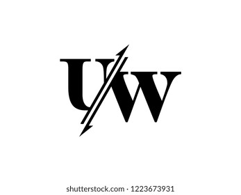 UW initials logo sliced
