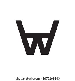 UW letter logo design vector