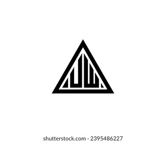 UW logo design vector template
