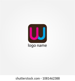 Uw Logo Icon Stock Vector (Royalty Free) 1081462388 | Shutterstock