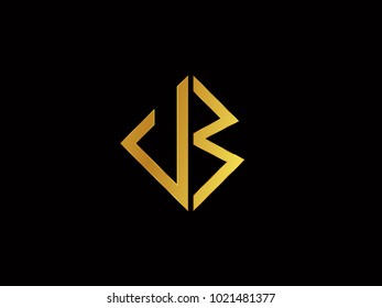 UW square shape Gold color logo