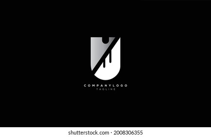 UW WU U AND W Abstract initial monogram letter alphabet logo design