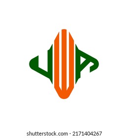 UWA letter logo creative design with vector graphic