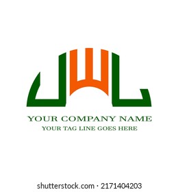 UWL letter logo creative design with vector graphic