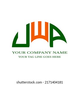 UWP letter logo creative design with vector graphic