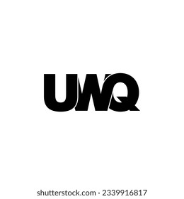 UWQ letter monogram logo design vector