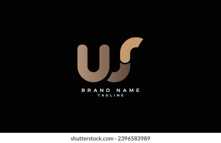 UWS, USW, WUS, WSU, SWU, SUW, US, SU, Abstract initial monogram letter alphabet logo design