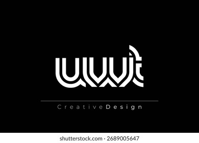 UWT Creative Unique Modern Letter Logo Design. Elegant Monogram Logo Design with Decorative Elements and Typography