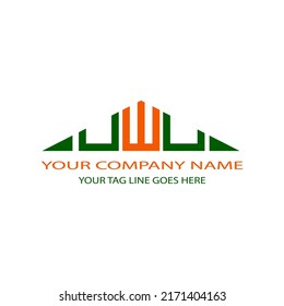 UWU letter logo creative design with vector graphic
