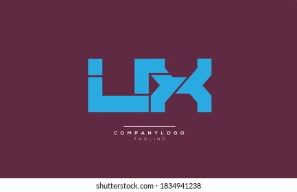 UX abstract initials monogram letter text alphabet logo design