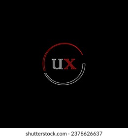 UX creative modern letters logo design template